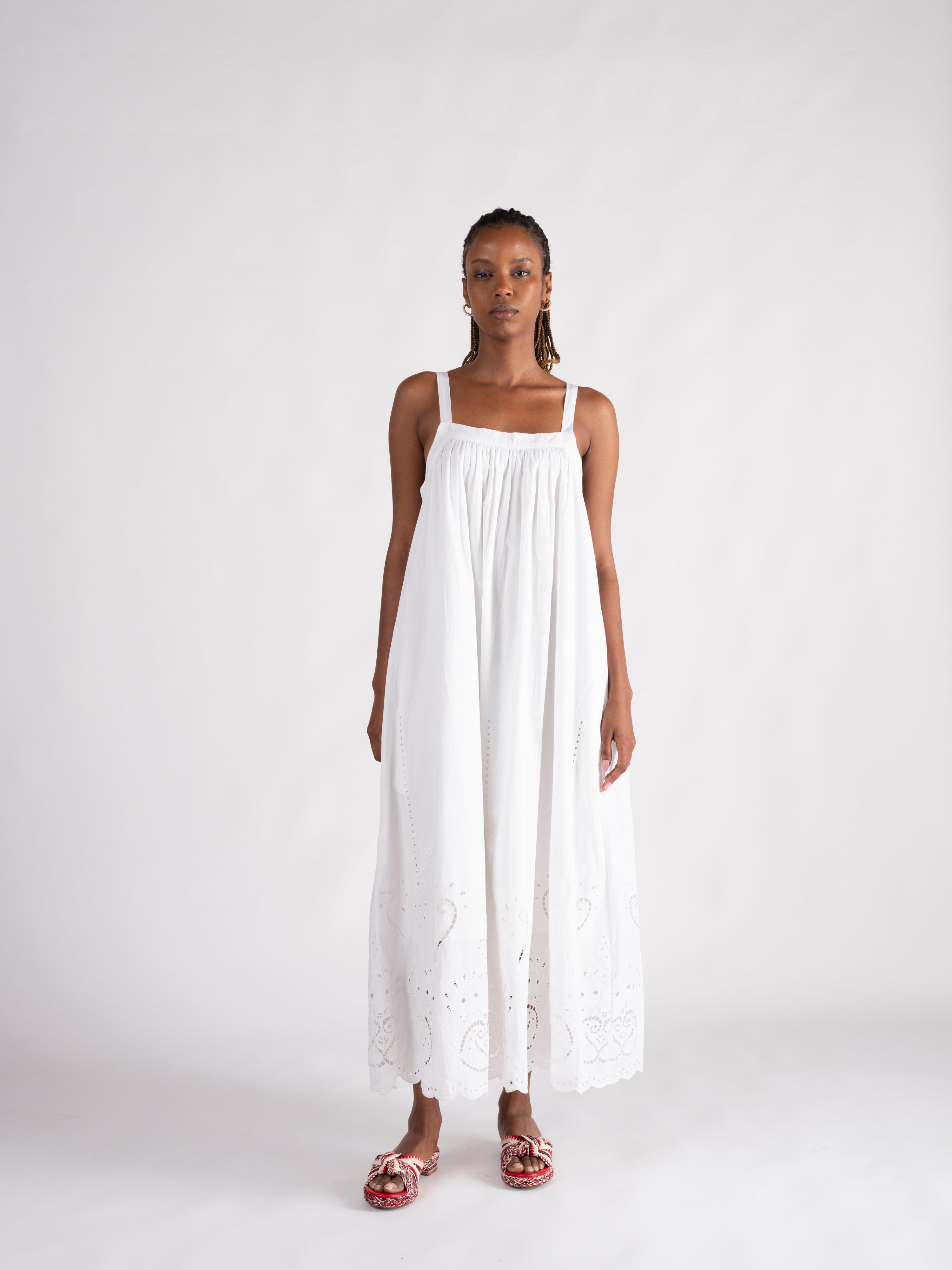white iris dress The Iris Dress Iris Appliqu Mini Dress -