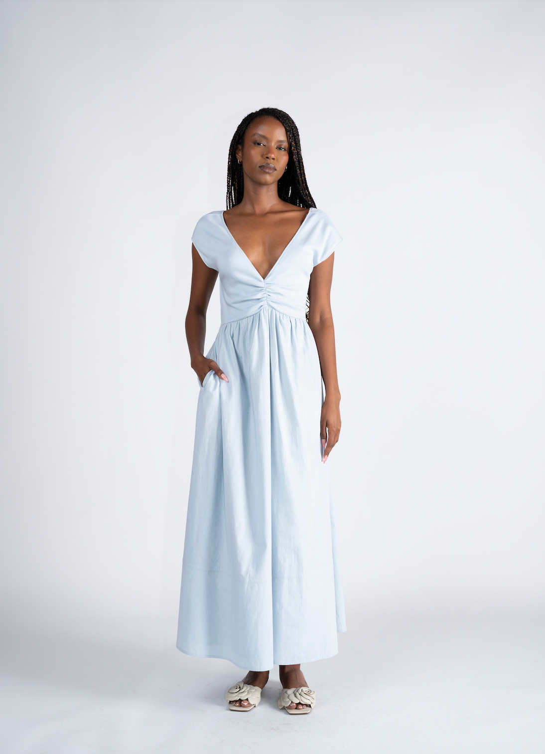 morning mist bridesmaid dress Jenny Yoo Dress Camille in Morning Mist